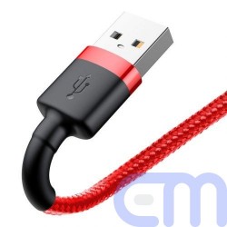 Baseus Lightning Cafule Cable 2.4A 0.5m Red + Red (CALKLF-A09) 2