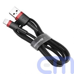 Baseus Lightning Cafule Cable 2.4A 1m Red + Black (CALKLF-B19) 1