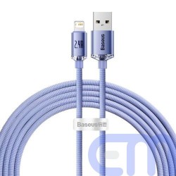 Baseus Lightning Crystal Shine Cable Series Fast Charging Data Cable 2.4A 2m Purple (CAJY000105) 2