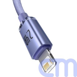 Baseus Lightning Crystal Shine Cable Series Fast Charging Data Cable 2.4A 2m Purple (CAJY000105) 4