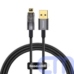 Baseus Lightning Explorer Series Auto Power-Off Fast Charging Data Cable 2.4A, 1m Black (CATS000401) 3