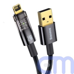 Baseus Lightning Explorer Series Auto Power-Off Fast Charging Data Cable 2.4A, 1m Black (CATS000401) 4