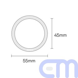 Baseus Magnetic Ring Halo Series (2pcs), Silver (PCCH000002) 12