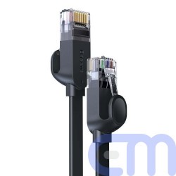 Baseus Network Cable High Speed (CAT6) of RJ45 (flat cable) 1 Gbps, 2m Black (WKJS000101) 5
