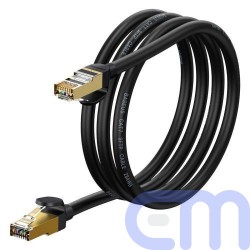 Baseus Network Cable High Speed (CAT7) of RJ45 (round cable) 10 Gbps 1.5m Black (WKJS010201) 4