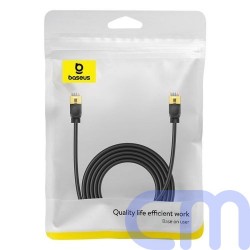Baseus Network Cable High Speed (CAT7) of RJ45 (thin cable) 10 Gbps, 3m, Black (B00133208111-04) 1