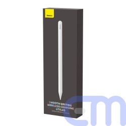 Baseus Tablet Tool Stylus Pen Wireless Charging with LED Indicator + Active Replaceable Tip for iPad, White (SXBC020102) 1