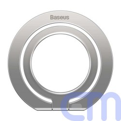 Baseus Tool Halo Magnetic ring holder phone stand (5.4 inch or above) Aluminium alloy, Silver (SUCH000012) 4