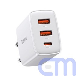 Baseus Travel Charger Compact Quick Charger U+U+C PD3.0, QC 3.0 30W EU White (CCXJ-E02) 4