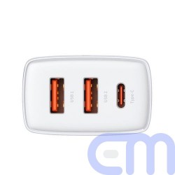 Baseus Travel Charger Compact Quick Charger U+U+C PD3.0, QC 3.0 30W EU White (CCXJ-E02) 6