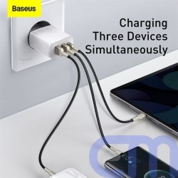 Baseus Travel Charger Compact Quick Charger U+U+C PD3.0, QC 3.0 30W EU White (CCXJ-E02) 10