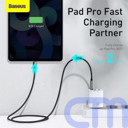 Baseus Travel Charger Compact Quick Charger U+U+C PD3.0, QC 3.0 30W EU White (CCXJ-E02) 11