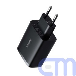 Baseus Travel Charger Compact wall Charger U+U+U, 17W EU black (CCXJ020101) 8