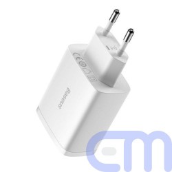 Baseus Travel Charger Compact wall Charger U+U+U, 17W EU White (CCXJ020102) 4