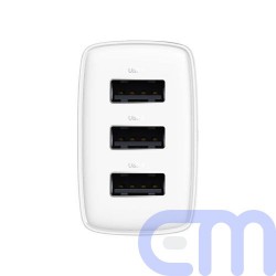 Baseus Travel Charger Compact wall Charger U+U+U, 17W EU White (CCXJ020102) 6