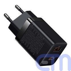 Baseus Travel Charger Super Si Pro mini Fast Charger, C+U, PD 3.0, QC 3.0 30W EU Black (CCSUPP-E01) 4