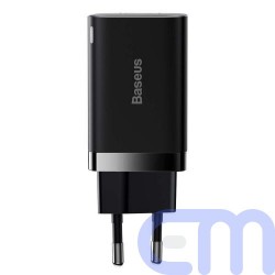 Baseus Travel Charger Super Si Pro mini Fast Charger, C+U, PD 3.0, QC 3.0 30W EU Black (CCSUPP-E01) 5