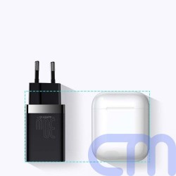 Baseus Travel Charger Super Si Pro mini Fast Charger, C+U, PD 3.0, QC 3.0 30W EU Black (CCSUPP-E01) 11