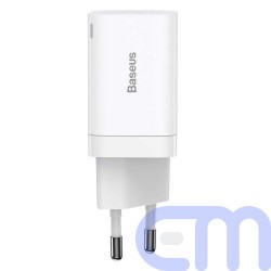 Baseus Travel Charger Super Si Pro mini Fast Charger, C+U, PD 3.0, QC 3.0 30W EU White (CCSUPP-E02) 4