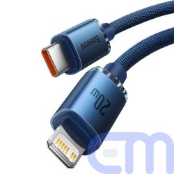 Baseus Type-C - Lightning cable, Crystal Shine Series Fast Charging Data Cable 20W 1.2m Blue (CAJY000203) 4