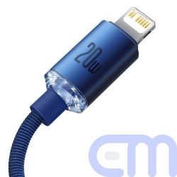 Baseus Type-C - Lightning cable, Crystal Shine Series Fast Charging Data Cable 20W 1.2m Blue (CAJY000203) 7