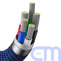Baseus Type-C - Lightning cable, Crystal Shine Series Fast Charging Data Cable 20W 1.2m Blue (CAJY000203) 8
