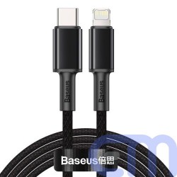 Baseus Type-C - Lightning High Density Braided Fast charging cable PD 20W 2m Black (CATLGD-A01) 2
