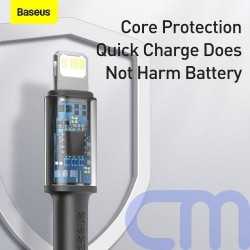 Baseus Type-C - Lightning High Density Braided Fast charging cable PD 20W 2m Black (CATLGD-A01) 6