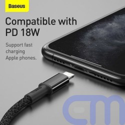Baseus Type-C - Lightning High Density Braided Fast charging cable PD 20W 2m Black (CATLGD-A01) 8
