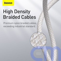 Baseus Type-C - Lightning High Density Braided Fast charging cable PD 20W 2m White (CATLGD-A02) 6