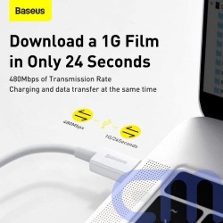 Baseus Type-C - Lightning Superior Series fast charging data cable PD 20W 1m White (CATLYS-A02) 7