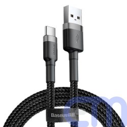 Baseus Type-C Cafule cable 2A, 3m Gray/Black (CATKLF-UG1) 2