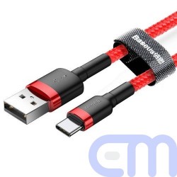 Baseus Type-C Cafule cable 2A, 3m Red/Red (CATKLF-U09) 11