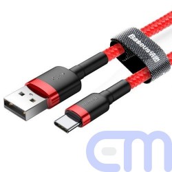 Baseus Type-C Cafule Cable 3A 0.5m Red + Red (CATKLF-A09) 5