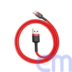 Baseus Type-C Cafule Cable 3A 0.5m Red + Red (CATKLF-A09) 9