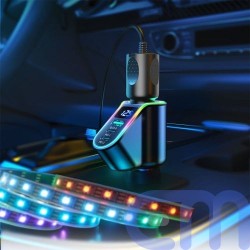 Joyroom Car Charger 4-in-1, Bluetooth Fm Transmitter C+C+U+Cigarette, PD 150W, Black (JR-CL21) 6