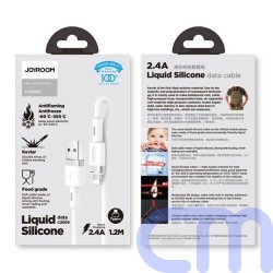 Joyroom Lightning - USB Cable 2.4A, 1.2m, White (S-1224N2) 3