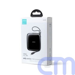 Joyroom Power Bank Jelly Series C+U, PD 22.5W, 10000 mAh with built-in Type-C cable PD 18W, Black (JR-L002) 1