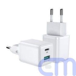 Joyroom Travel Charger C+U, QC 3.0, PD 3.0, AFC, FCP, 30W, EU White (L-QP303) 2