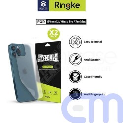 Ringke iPhone 12 Pro Max Back Cover Protector Invisible Defender (2pcs) Matte Clean 2