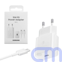 Samsung Travel Charger 15W EP-T1510X with Type-C to Type-C cable (1m) White EU (EP-T1510XWEGEU) 1