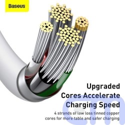 Baseus Lightning Superior Series cable, Fast Charging, Data 2.4A, 2m White (CALYS-C02) 5