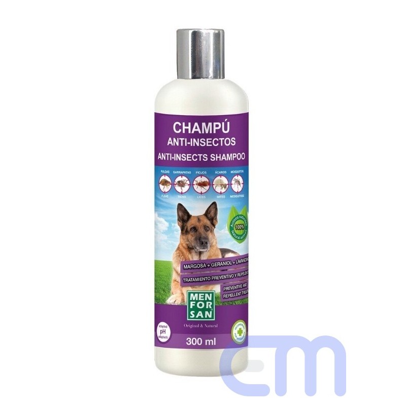 Šampūnas - vabzdžių repelentas šunims Men for San Anti-Insects, 300 ml