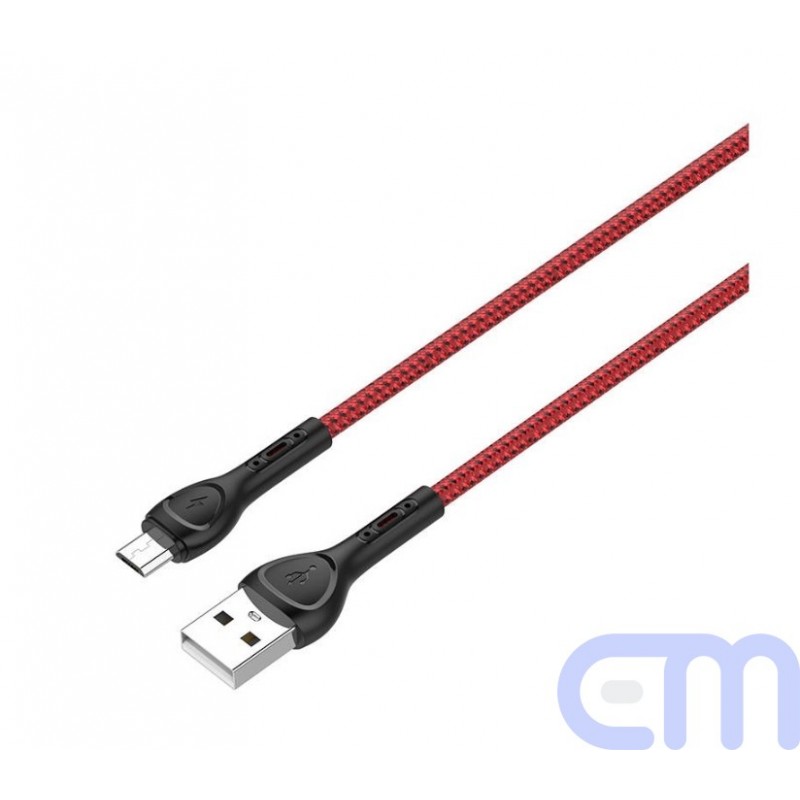 LDNIO LS482 2m USB – mikro USB laidas (raudonas)