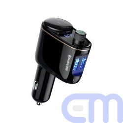 Baseus Car Charger Bluetooth FM Transmitter S-06, BT. 4.2, USB-A, Black (CCHC000001) 2