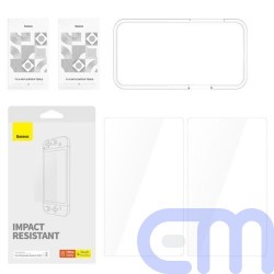 Baseus Crystal Tempered Glass for Nintendo Switch 2019 with Mounting Kit, Transparent (P6001205K201-00) 3