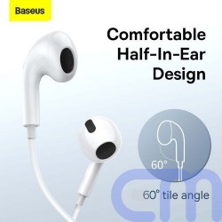 Baseus Earphone Encok C17 in-ear wired earphone with Type-C and microphone White (NGCR010002) 16