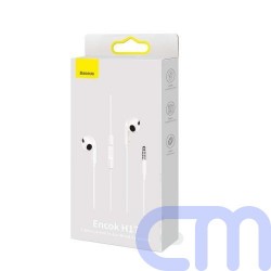 Baseus Earphone Encok H17 in-ear wired earphone with 3.5mm jack wired headphones White (NGCR020002) 1