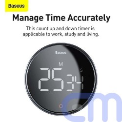 Baseus Home Heyo Pro rotation countdown timer Dark gray (FMDS000013) 13