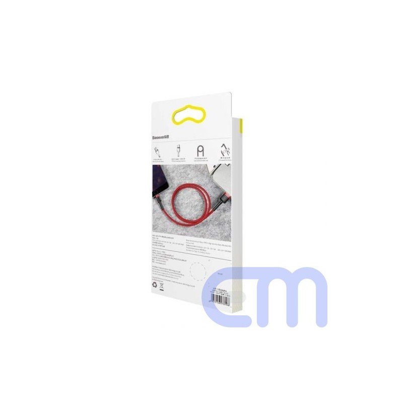 Baseus Lightning Cafule Cable 2.4A 1m Red + Red (CALKLF-B09)